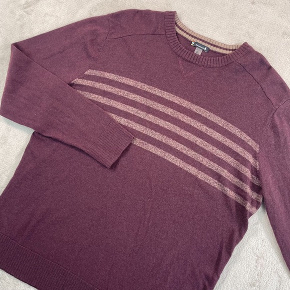 SmartWool‎ Sparwood Crew Neck Sweater Men XL Burgundy Merino Wool Blend NWOT $99